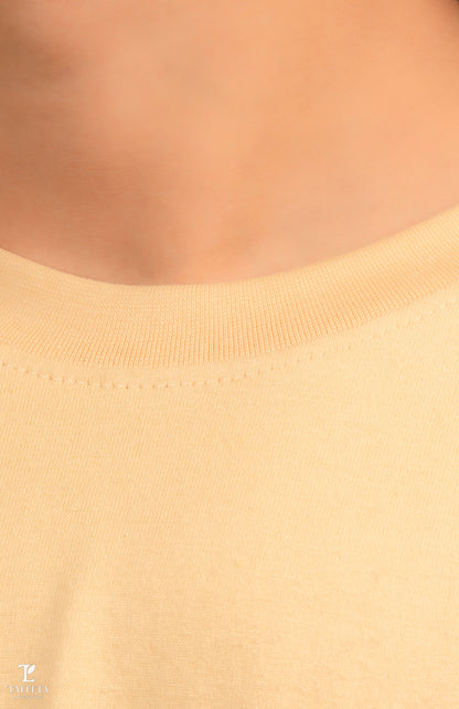 Tropical Mountain Print Oversize Cotton T-Shirt